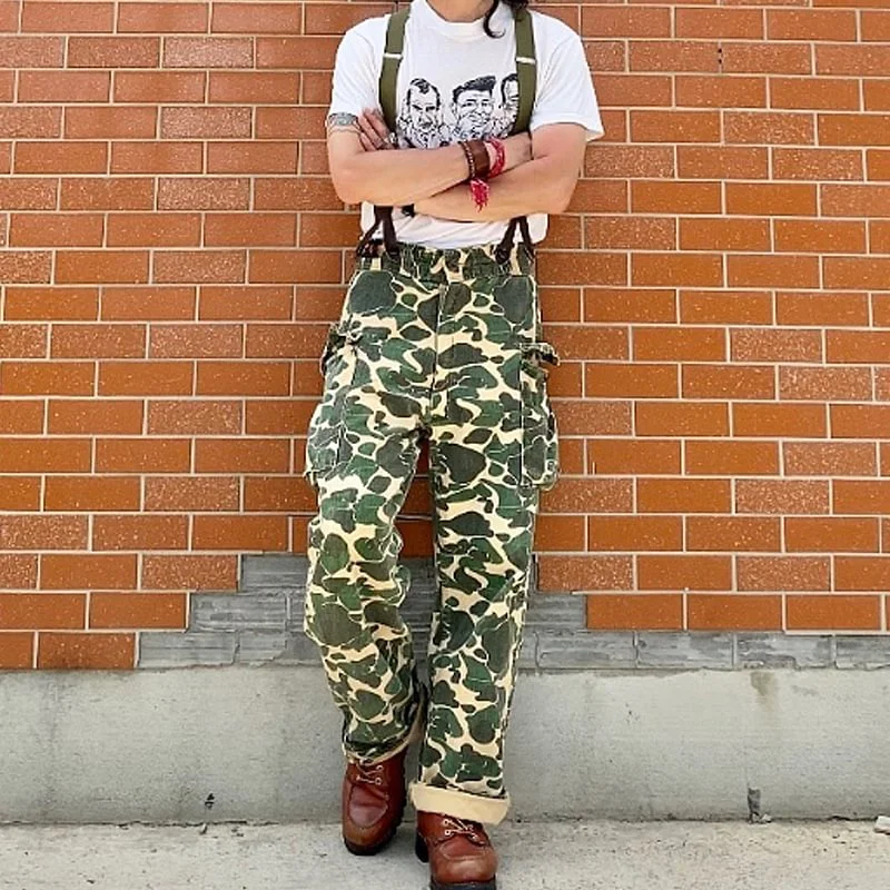 Fashion Camouflage Pocket Overalls