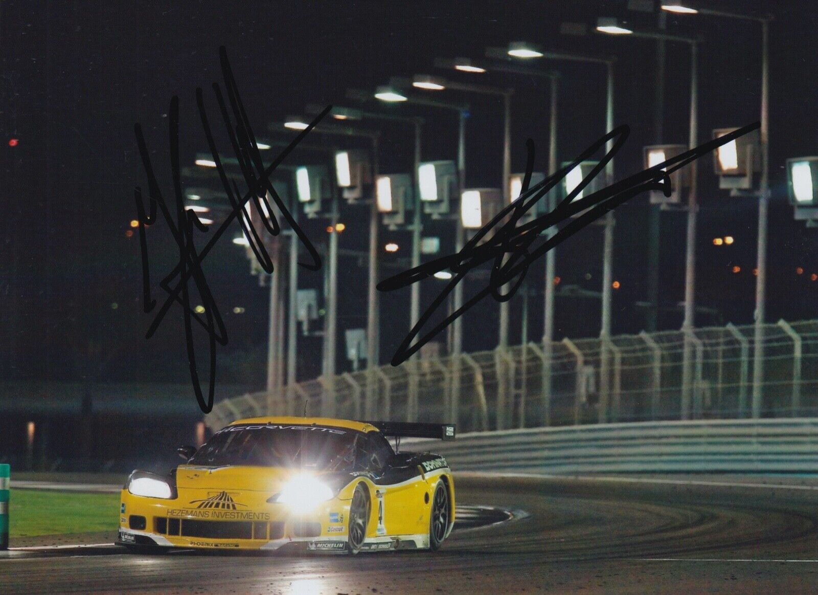 Anthony Kumpen and Mike Hezemans Hand Signed 7x5 Photo Poster painting - FIA GT Championship 8.