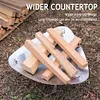 Camping Portable Burning Fire Rack Stainless Steel Bonfire Stove Detachable
