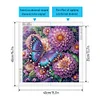 Fleurs De R&ecirc;ve Et Papillons-Peinture Diamant En Forme Sp&eacute;ciale-40 * 40CM