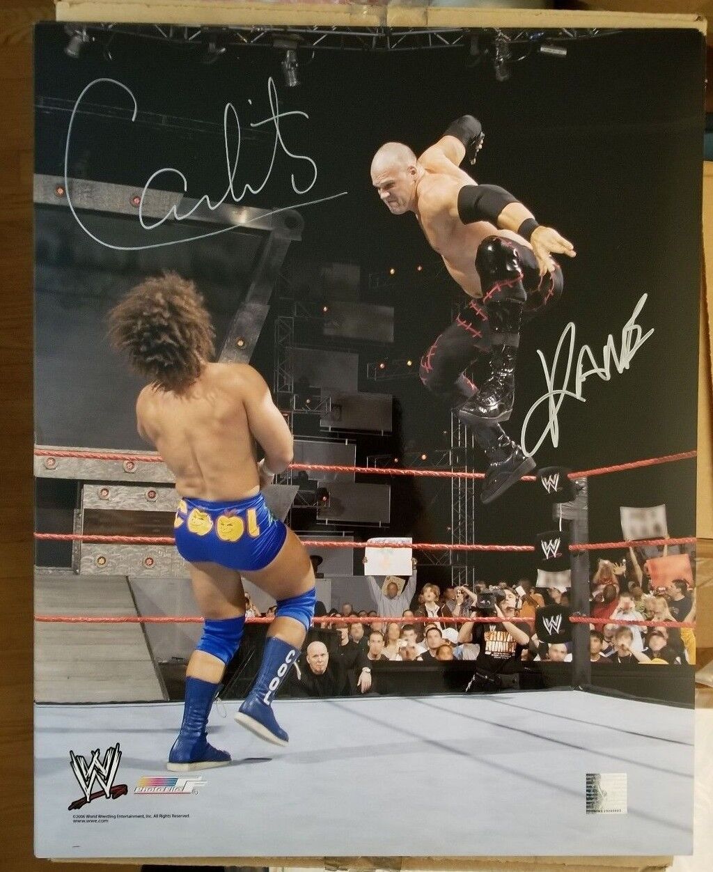 KANE & CARLITO WWE SIGNED AUTOGRAPH 16x20 Photo Poster painting W/ PROOF