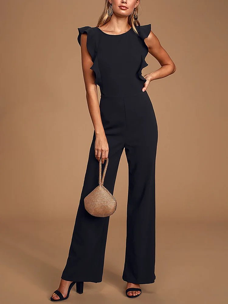 Ladies Fashion Elegant Casual Printed Jumpsuit