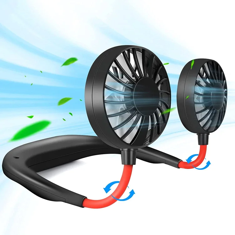 Portable Neck Fan Rechargeable Personal Hand-Free Fan