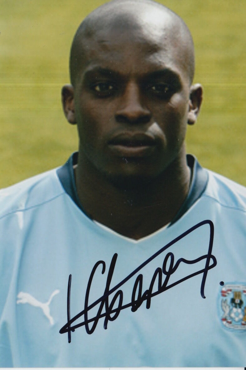 COVENTRY CITY HAND SIGNED ISAAC OSBOURNE 6X4 Photo Poster painting.