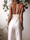 Backless Empire Wide Leg Jumpsuits