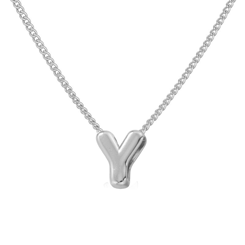 Copper 18K Gold Plated Letter Necklace