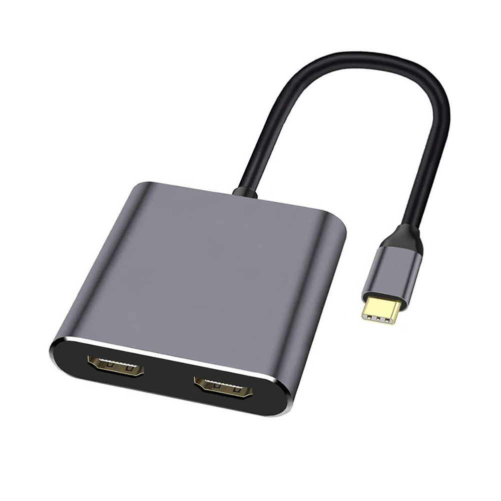 

TM401 USB C Hub 4 in 1 USB Type C to 2 4K HDMI-Compatible Ports USB 3.0 PD, 501 Original