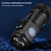 Mini LED Flashlight USB C Rechargeable Hat Clip Light for Camping Emergency