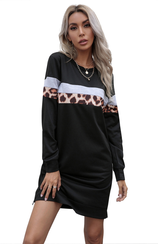 Mature Women Spring And Summer Round Neck Casual Everyday Dress