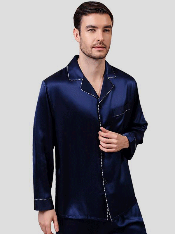 22 Momme Pure Silk Pajamas For Men