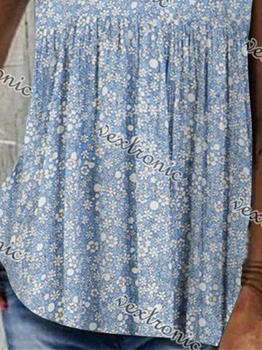 Women Half Sleeve V-neck Solid Color Dress