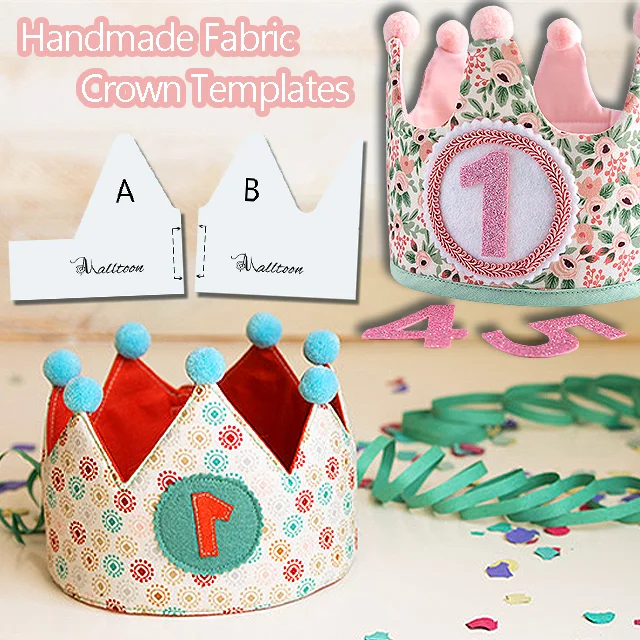 Handmade Fabric Crown Templates - Include Instructions