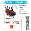 Diamond Painting-DIY Crystal Rhinestone Poppy Flower Dress Girl(Box Packaging)
