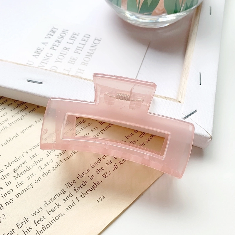 Minimalist Solid Color Resin Hair Claws 1 Piece