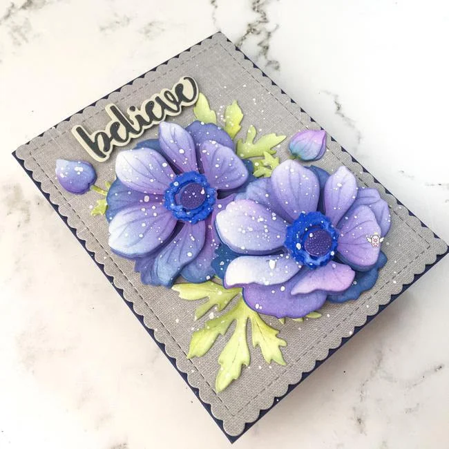 Piggy Craft metal cutting dies cut die mold Flower leaf decoration Scrapbook paper craft knife mould blade punch stencils dies