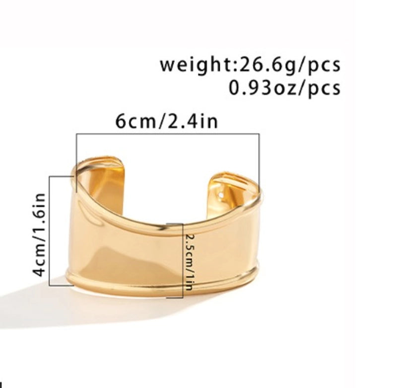 Minimalist Solid Color Alloy Men’s Bangle