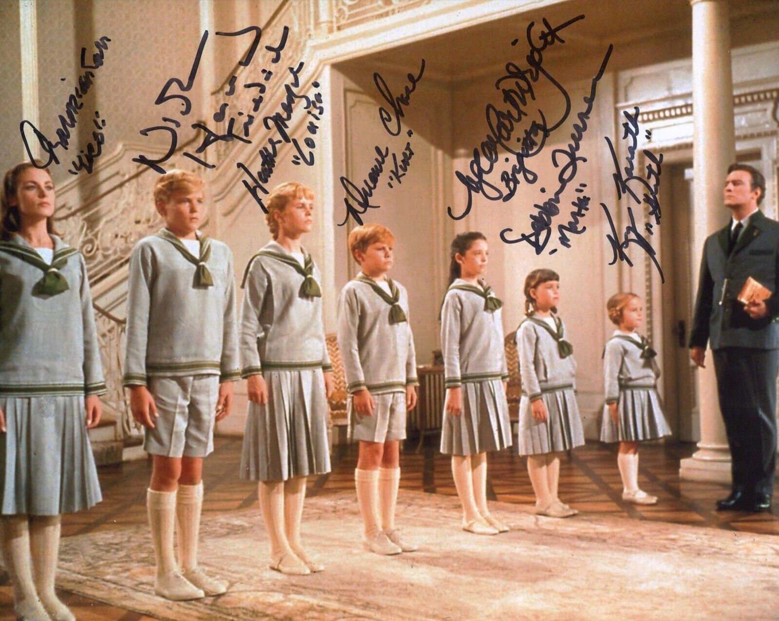 The Sound of Music 8x10 movie Photo Poster painting signed by ALL SEVEN Children! - UACC DEALER