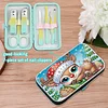 Weihnachten Elch Diamond Painting Nailart Tasche Set enthält 7 professionelle Werkzeuge