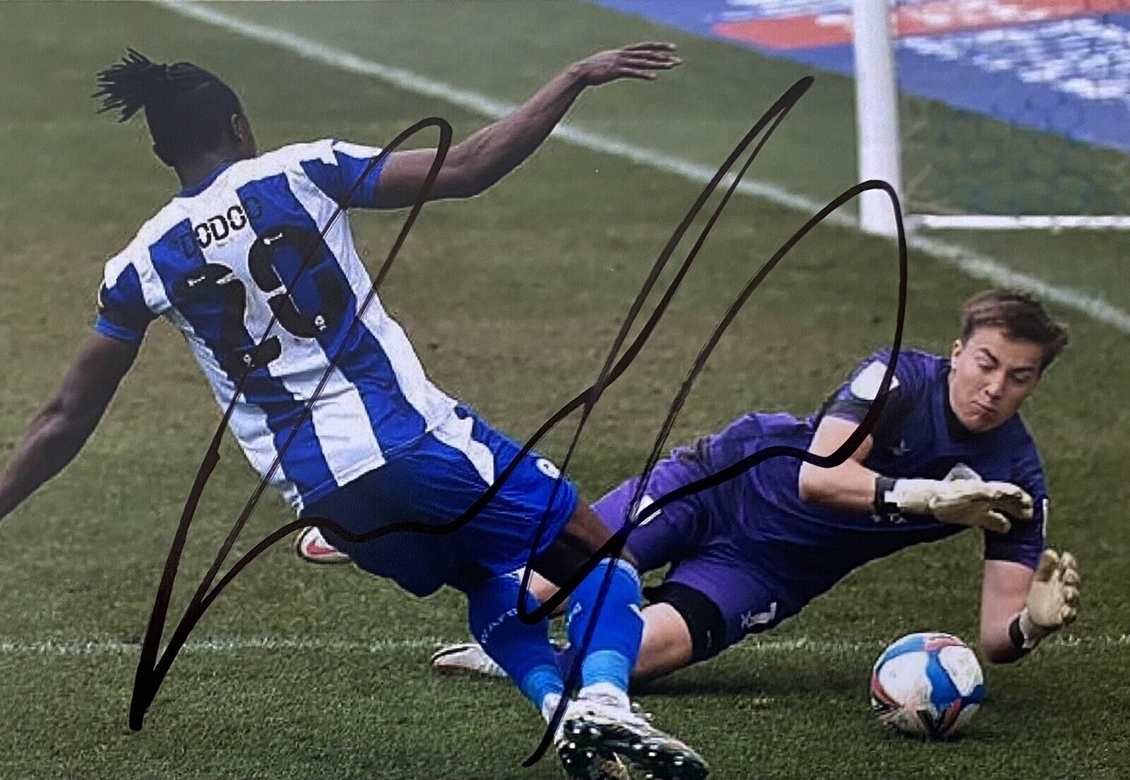 Joe Dodoo Genuine Hand Signed Wigan Athletic 6X4 Photo Poster painting