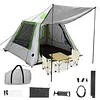 [US Local Warehouse] 4.0 Automatic Inflatable Camping Tent 300D Oxford Fabric Blow up Instant Setup Inflatable Tent UV Protection Waterproof Inflatable Cabin for Backyard & Picnic Use