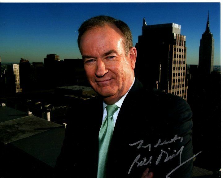 BILL O'REILLY signed FOX NEWS NEW YORK CITY EMPIRE STATE BUILDING 8x10 Photo Poster painting