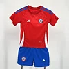 2024-2025 Chile Home Football Shirt Kids Size