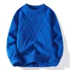 Men's Round Neck Pullover Casual Loose Thickened Sweater