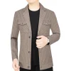 New Lapel Striped Casual Jacket