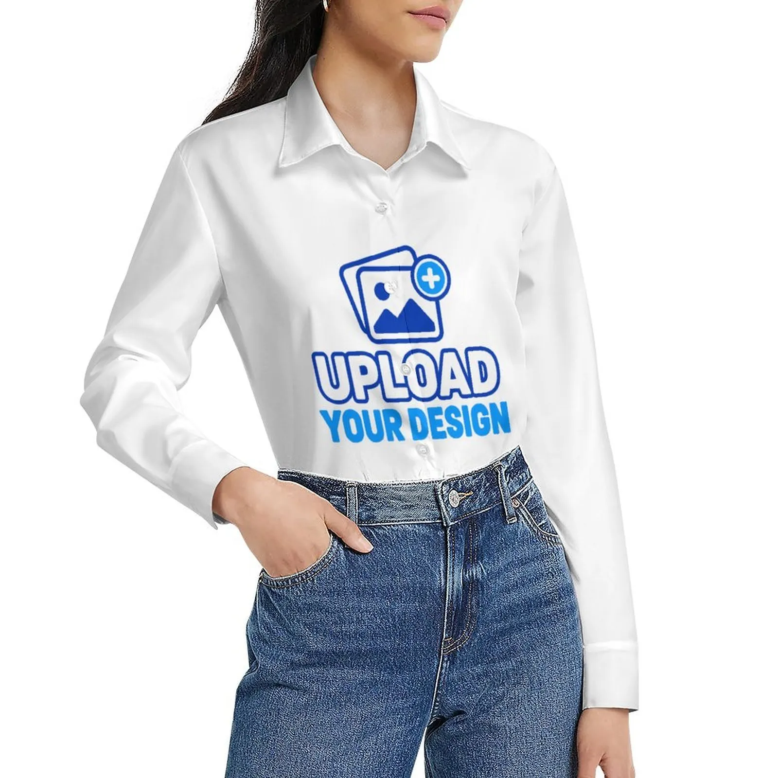 Custom Silky Velvet Long-Sleeve Button Shirt product image 8