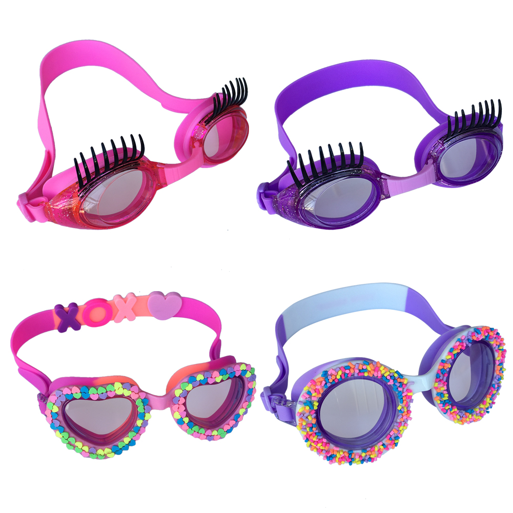 

Childrens Swimming Goggles Cartoon Waterproof Anti Fog Eyewear Glasses, Candy purple, 501 Original