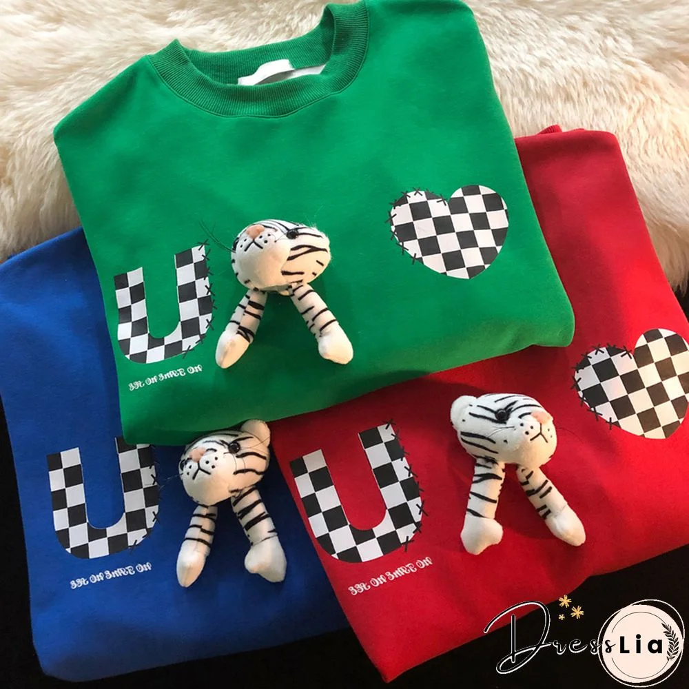 Neutral Red Zodiac Year Tiger Sweater