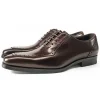 Mens Leather Oxford Dress Shoes
