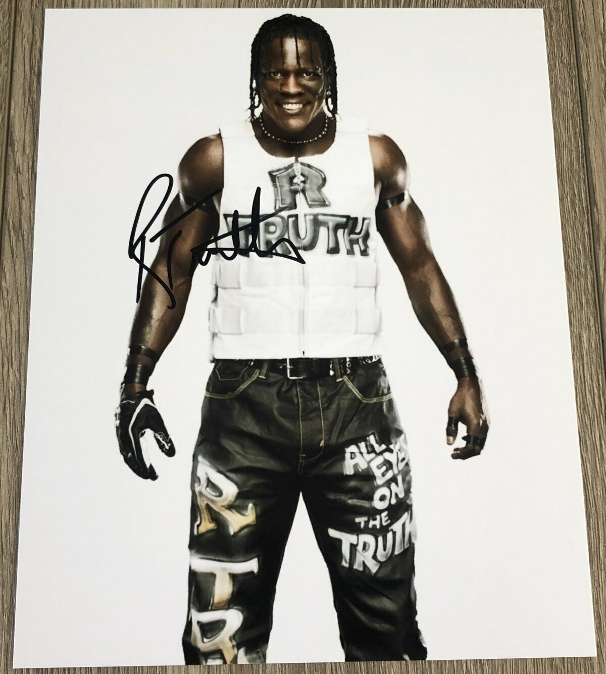 R-TRUTH RON KILLINGS SIGNED AUTOGRAPH WWE RAW SMACKDOWN NXT 8x10 Photo Poster painting A w/PROOF