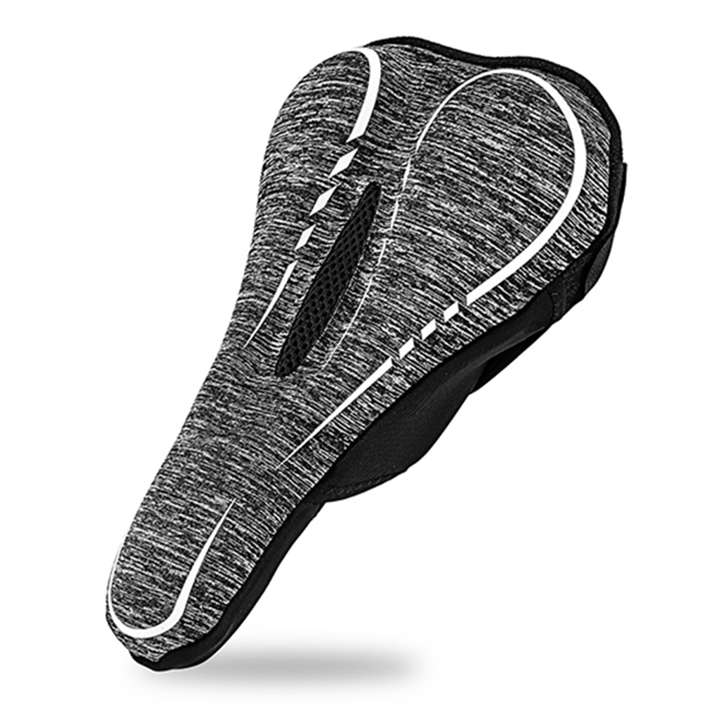

Thicken Silicone Bicycle Saddle Cover MTB Road Bike Soft Seat Cushion Cover, Grey, 501 Original