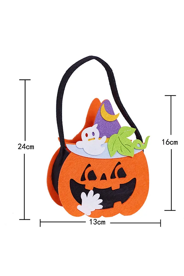Funny Cute Trick Or Treat Pumpkin Candy Tote Bag For Halloween Decor-elleschic