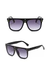 Oversized Square-Frame Acetate Sunglasses