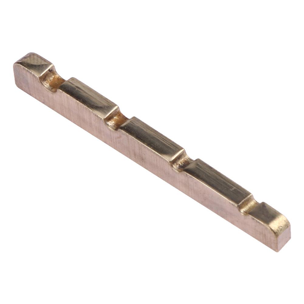 

42mm Slotted Brass Metal String Nut for 4-String Electric Bass Guitar Part, 501 Original