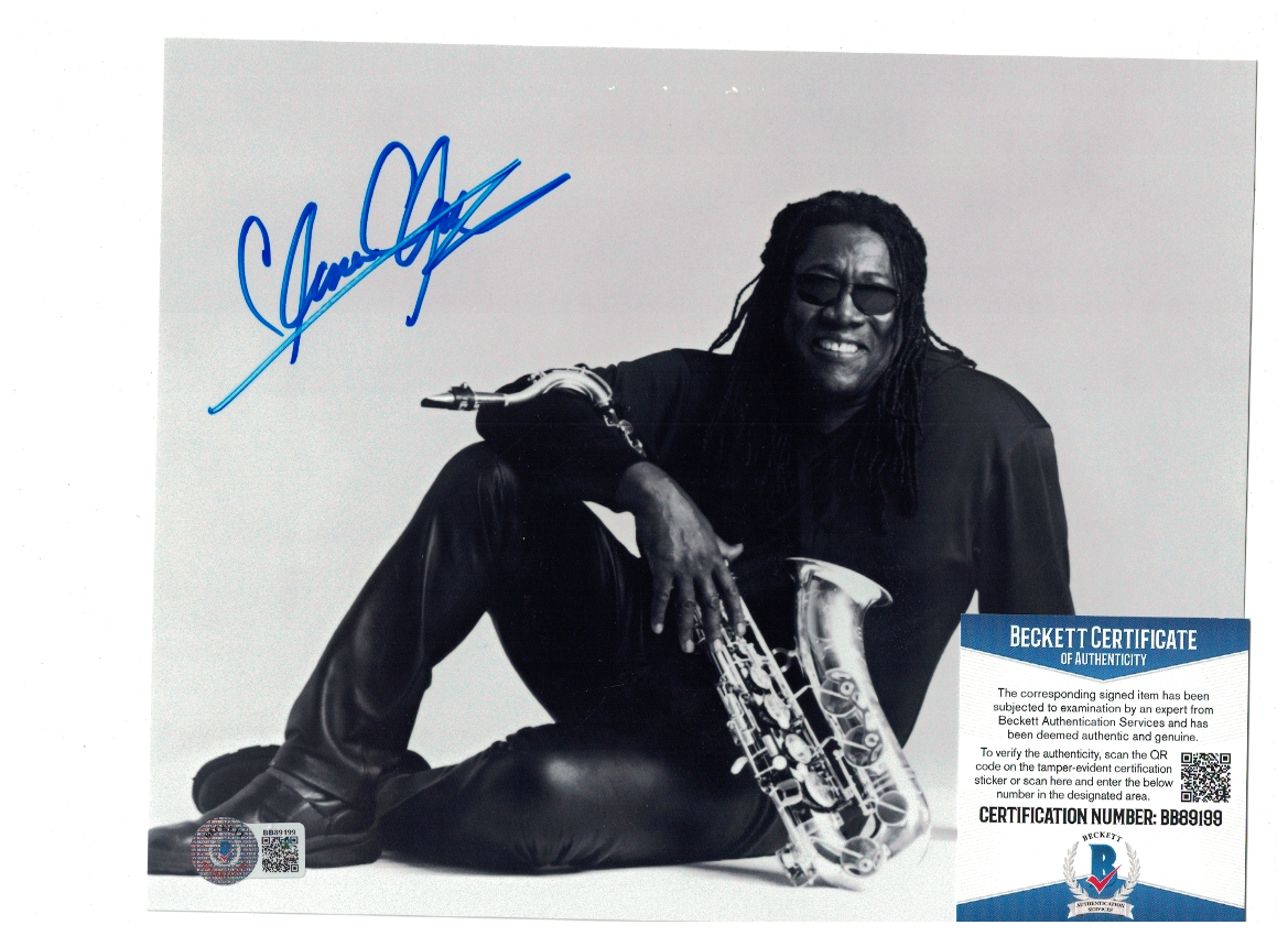 Clarence Clemons of Springsteen Signed 8x10 Photo Poster painting Beckett Certified FX15