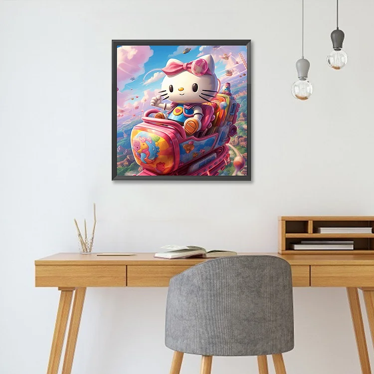 Abstract Hello Kitty Diamond Painting 