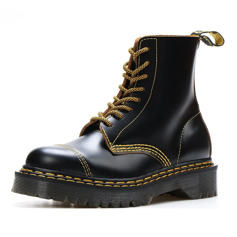 Ankle Boots for Women Chunky Platform Cross Tied Motorcycle Booties Female Winter Shoes Designer Round Toe Short Boots Ladies