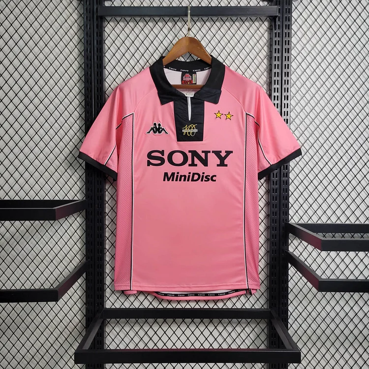 Juventus Away Retro Trikot 1997-1998 - Rosa