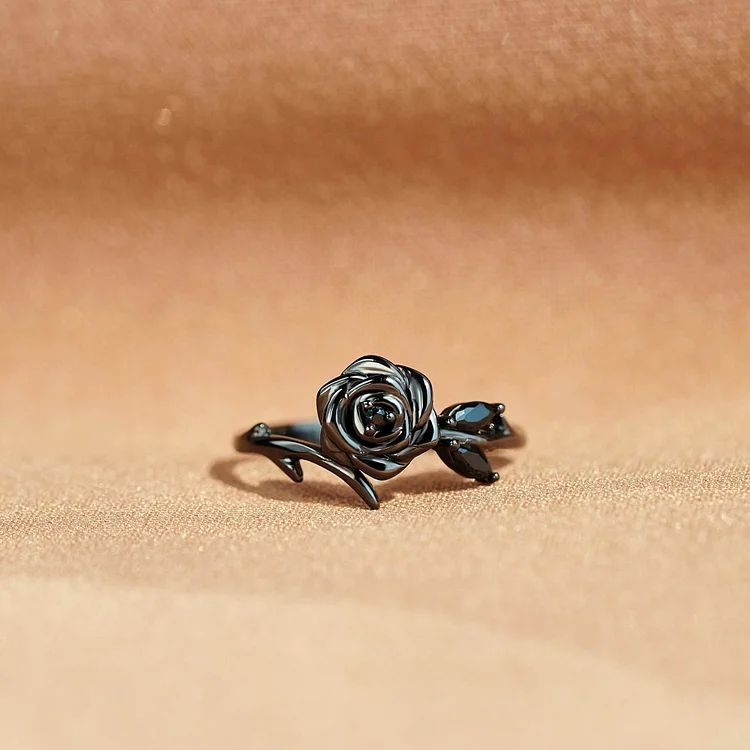 Strong As F*ck Black Rose Self-Love Ring Verceri