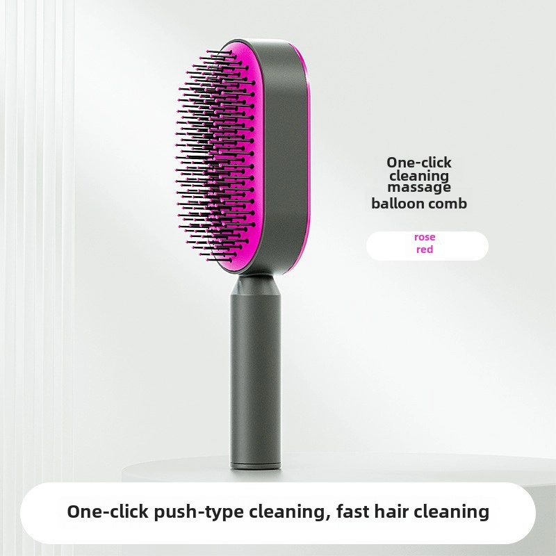 Upgraded Press Cleaning Design Air Cushion Comb Women’s Long Hair Special Air Bag Massage Comb Household Hair Comb