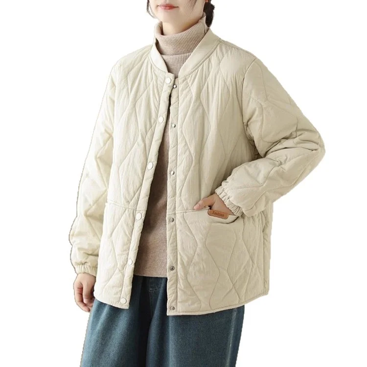 Athvotar Athvotar Down Cotton Coat Women's Coat Winter Loose Thin Cotton Robes New Women's Clothing Short-Term Warm Cotton Clothes