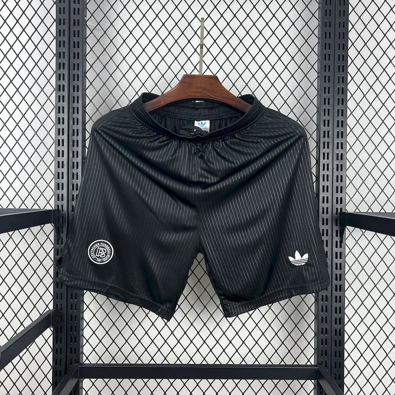 2025/2026 Germany 125th Anniversary Black Shorts Football Jersey