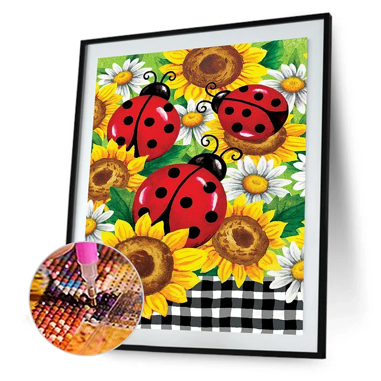 🌻 Happy Sunflower 5D DIY Round Drill Diamond Art Craft #asmr #relaxing  #artwork #shorts #fyp 
