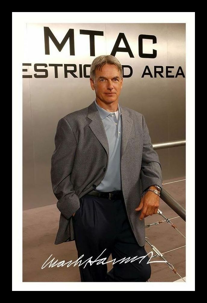 Mark Harmon - NCIS Autograph Signed & Framed Photo Poster painting