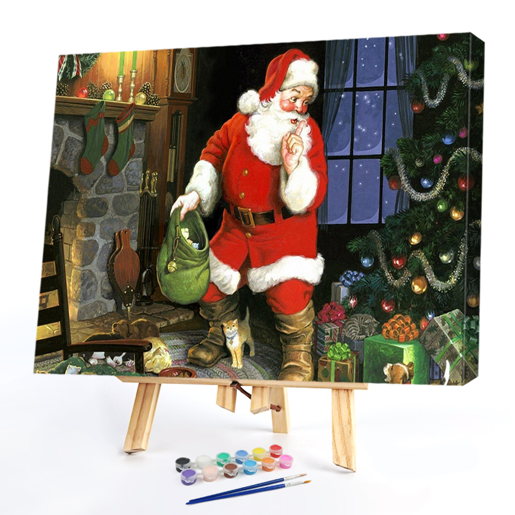 

40*50CM Paint By Numbers-Santa Claus Festival, 501 Original