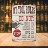 My Tool Rules - Vintage Metal Signs - 20*30cm/30*40cm - Warning