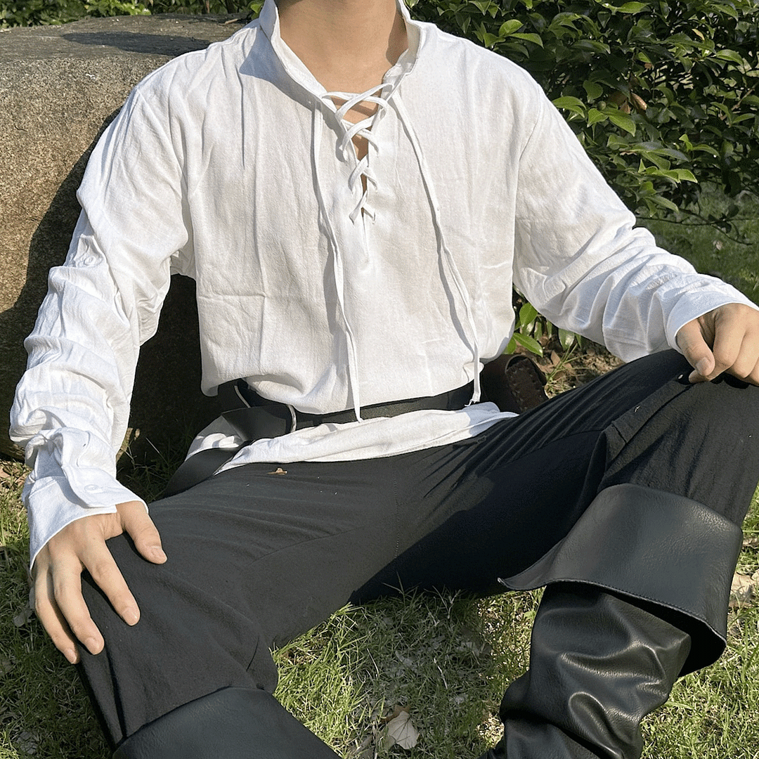 Men's Linen Viking Shirt-inspireuse